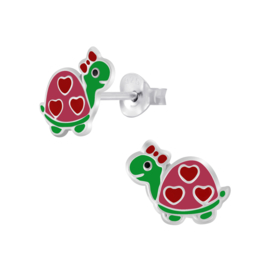 Schildpad | 925 Sterling Zilver | Kinderoorbellen