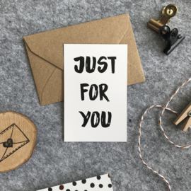 Just for you | Mini-kaart | 85x55mm