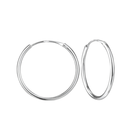 Zilveren creolen 16mm | 925 Sterling Zilver | Kinderoorbellen