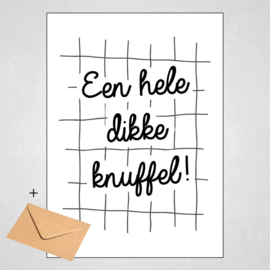 Een hele dikke knuffel! | Kaart | 105x148mm - A6