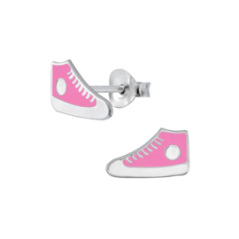 Sneaker roze | 925 Sterling Zilver | Kinderoorbellen