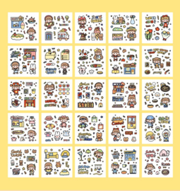 Kawaii stickerset | 100 vellen