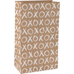 XOXO | Blokbodem cadeauzak | 18x31cm