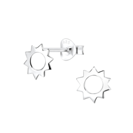 Zon | 925 Sterling Zilver | Kinderoorbellen