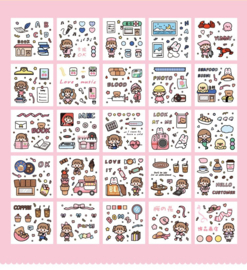 Kawaii stickerset | 100 vellen