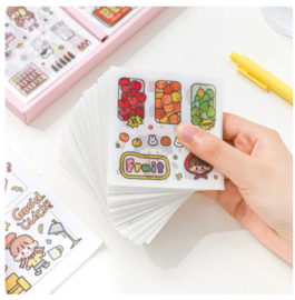 Kawaii stickerset | 100 vellen