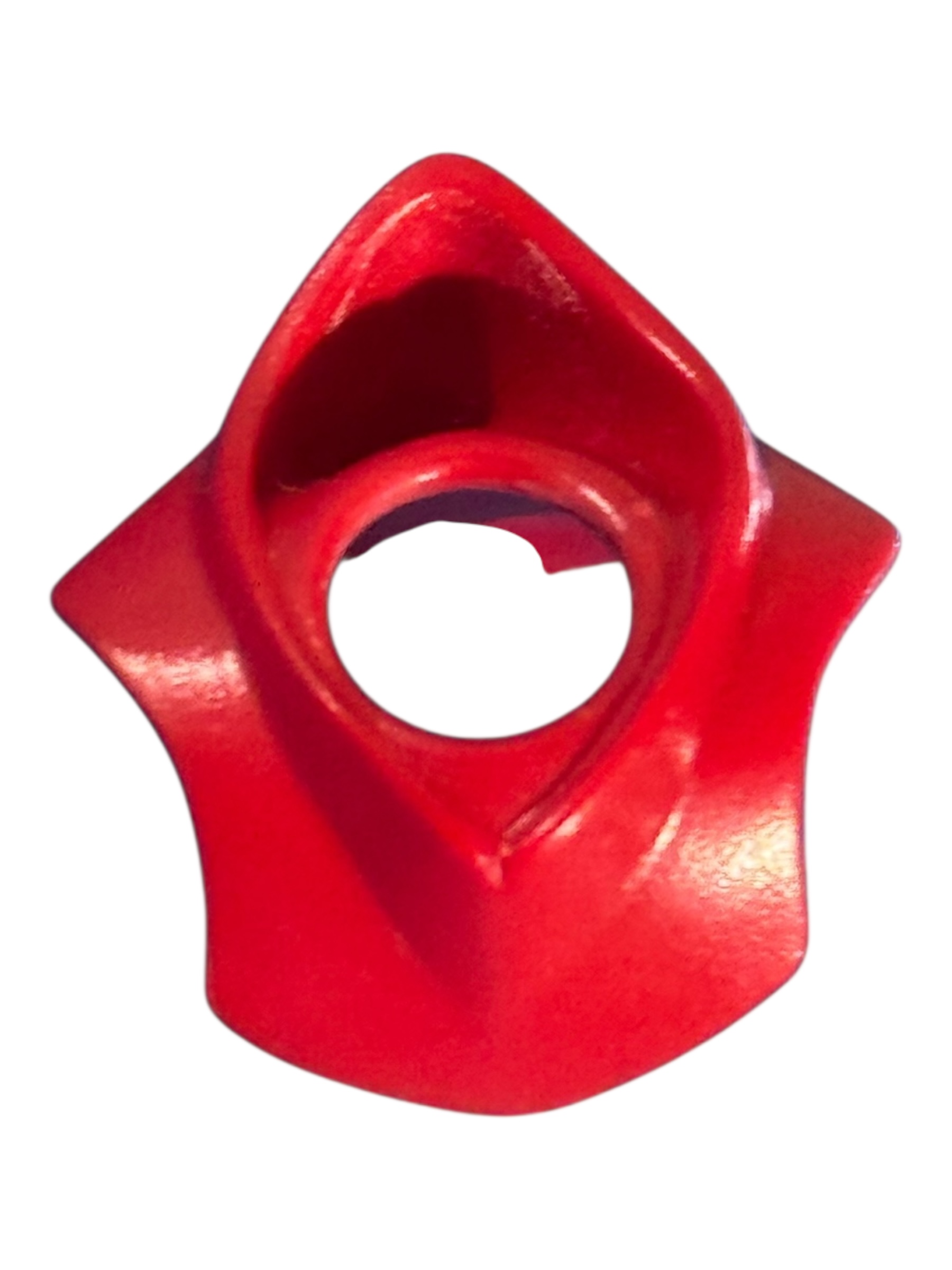 kraag met capuchon rood