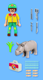 Ranger met neushoorn - 72025