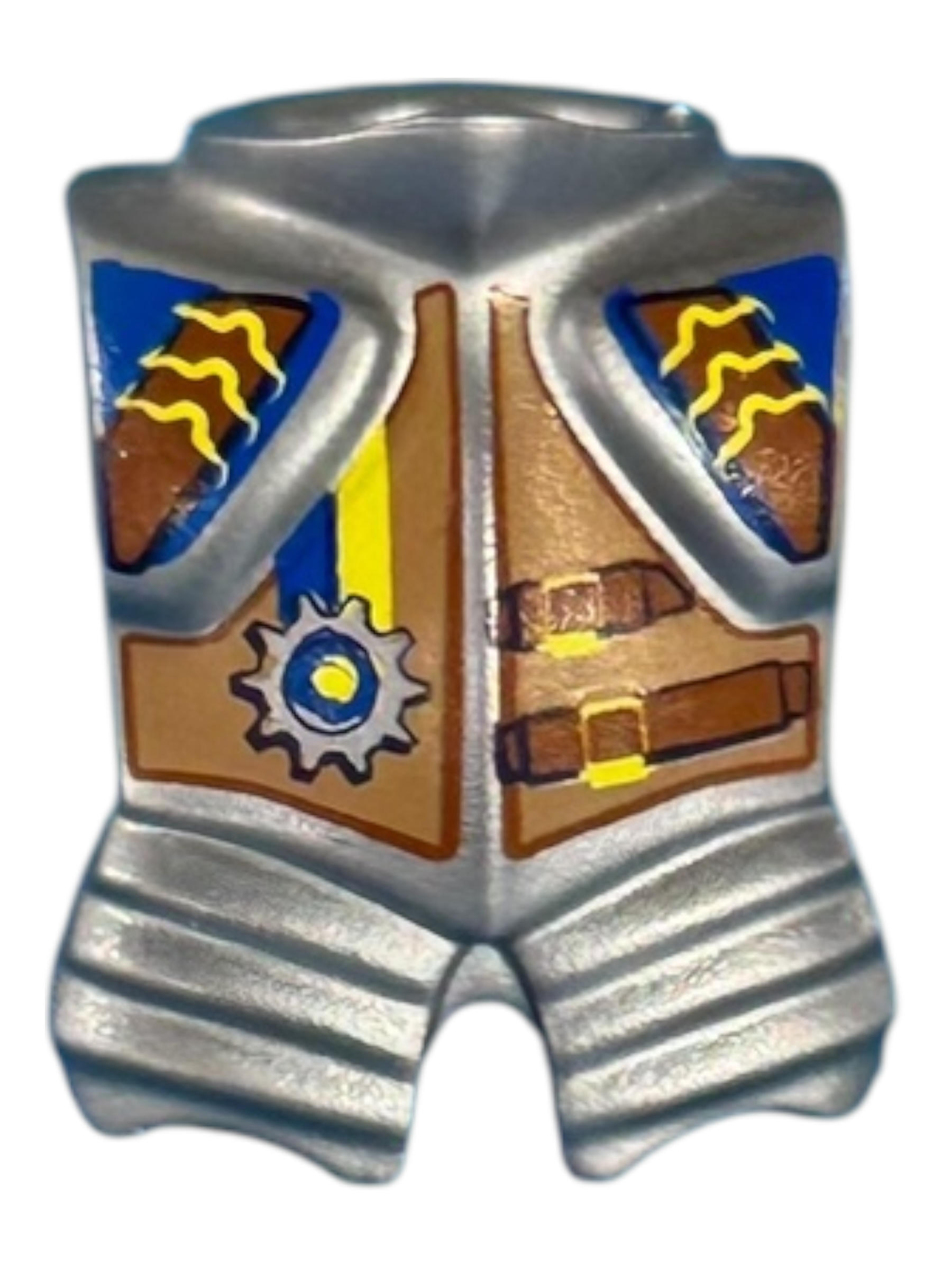 borstplaat harnas zilver