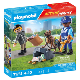 Politiehond met boef  - 71731