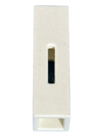 wit paaltje open bovenkant