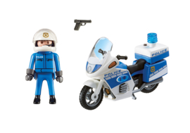 Politiemotor met LED-licht - 6923