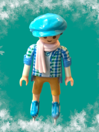 winterpret - Man op schaatsen 2
