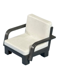 Armstoel wit / frame grijs 30218083 / 30223903