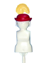 victoriaanse bol hoed roze veer