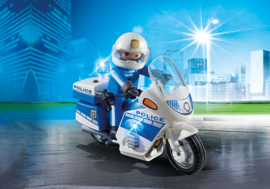 Politiemotor met LED-licht - 6923