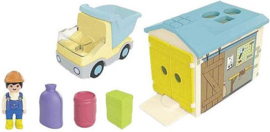 Ladingwagen met sorteer-garage - 71686