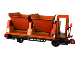 kolen Wagon Dubbel bruin T0020