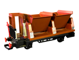 kolen Wagon Dubbel bruin T0020