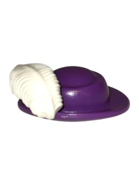 hoed  victoriaans liggende veer