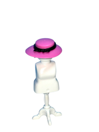 hoed roze / zwarte band 30221603