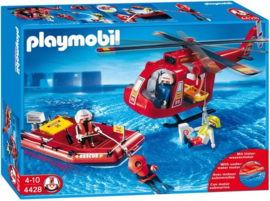 Reddingshelikopter en boot - 4428
