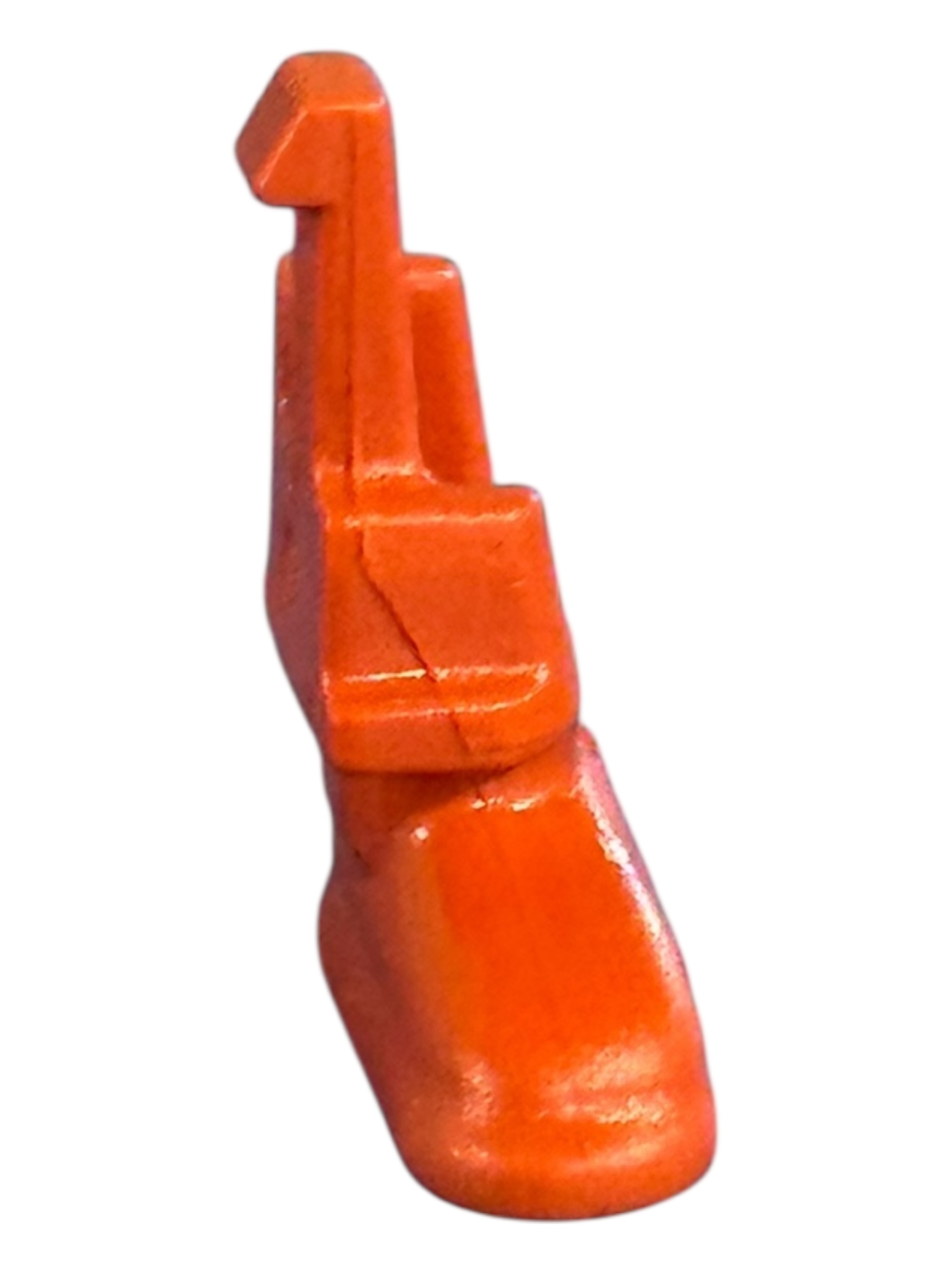 voet rechts oranje bruin kleurig