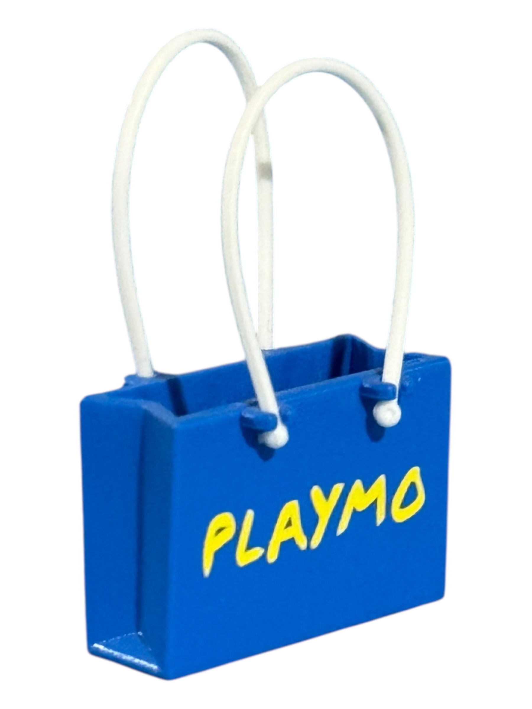 Sjieke boodschappentas blauw met opdruk PLAYMO