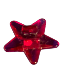 ster transparant rood clip