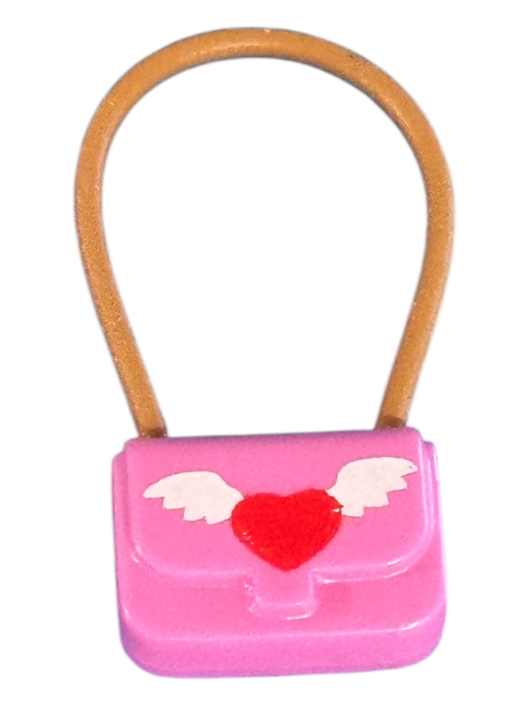 portemonnee tasje roze vliegend hartje