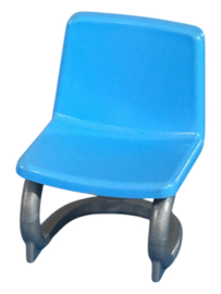 stoel voor op frame blauw 30289250
