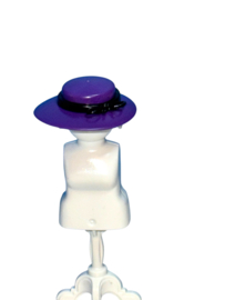 hoed paars / zwarte band 30055940