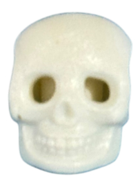 Schedelhoofd skelet wit glow in the dark 30092610