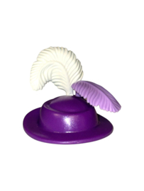 hoed  victoriaans dubbele veer