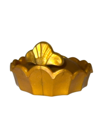 hoed kroon goud met veer