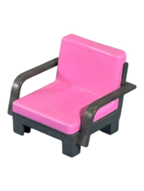 Armstoel roze / frame grijs 30218093 / 30223903