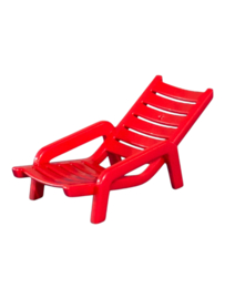 Ligstoel tuinstoel campingstoel rood 30234910