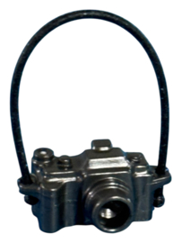 Fototoestel met zwarte riem