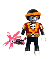 Día de Muertos : jongen met pop