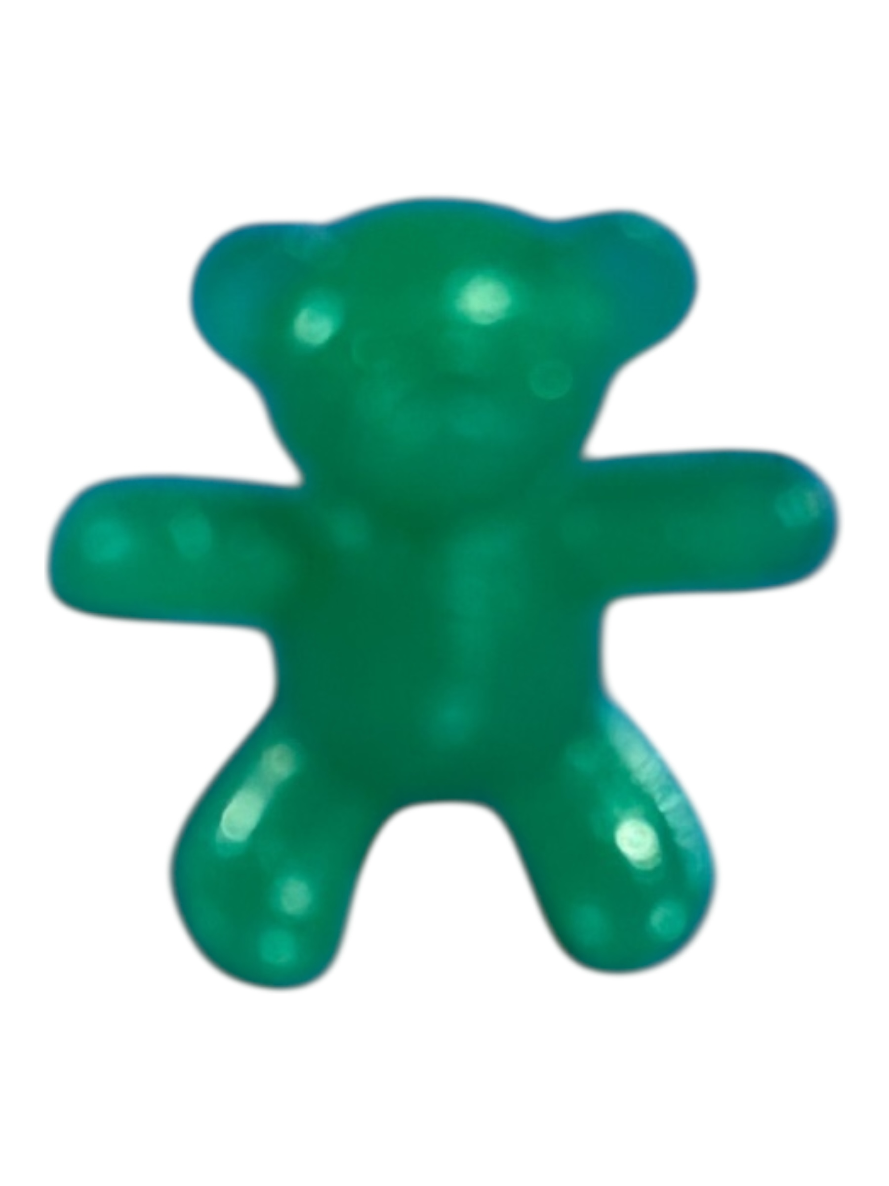 teddy beer transparant groen