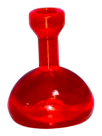 fles transparant rood