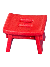 voetenbankje rood 30097150