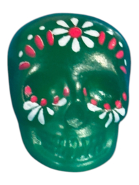 Doodshoofd skelet groen
