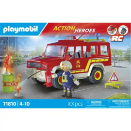 Brandweer commandant met jeep 71810