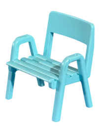 Tuinstoel / campingstoel aqua blauw  30048904