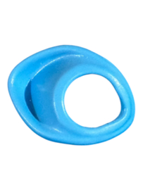 kraag capuchon kind blauw