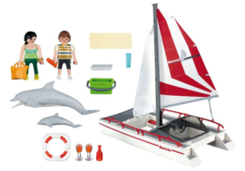 Catamaran met dolfijnen - 5130