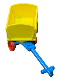 Bolderkar geel/blauw/rood