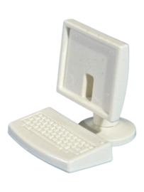 computer scherm met toetsenbord wit 30048542 / 30040115 / 30063372