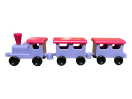 Trein paars roze zwart